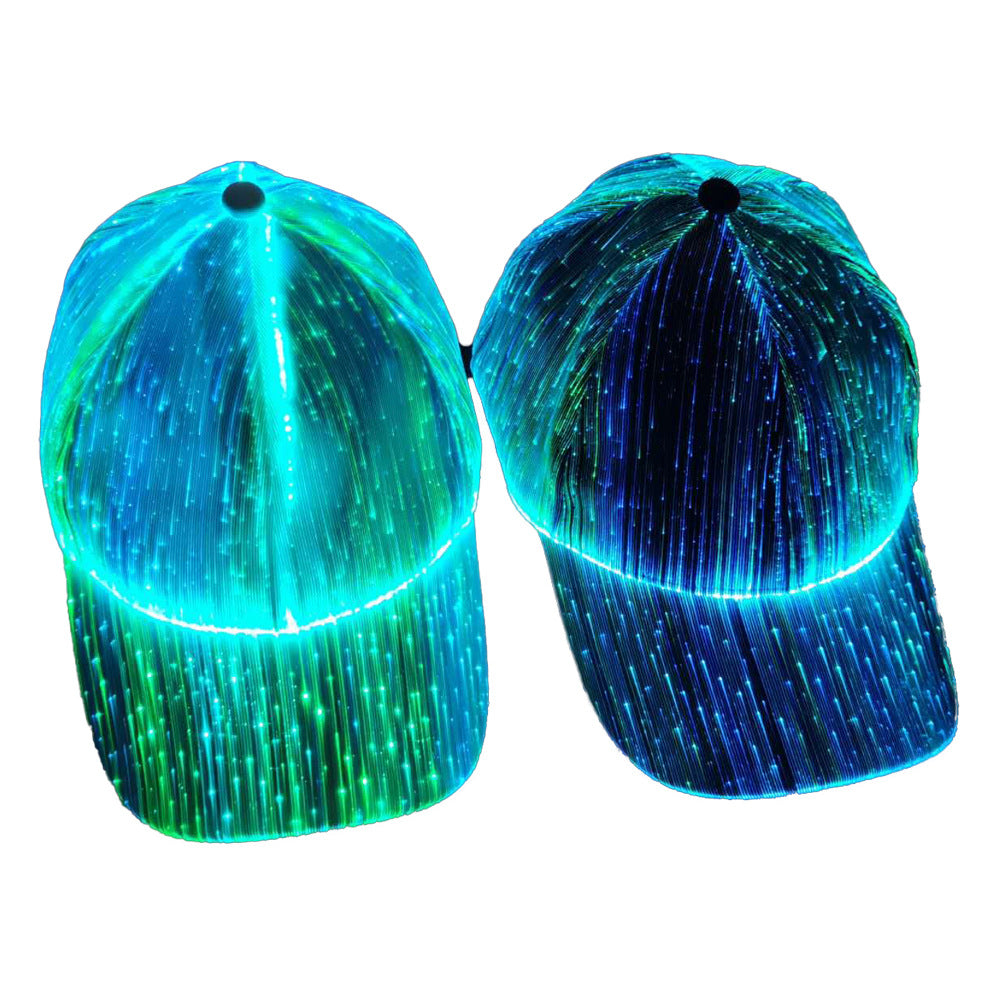 Creative Outdoor LED Fiber Optic Luminous Hat