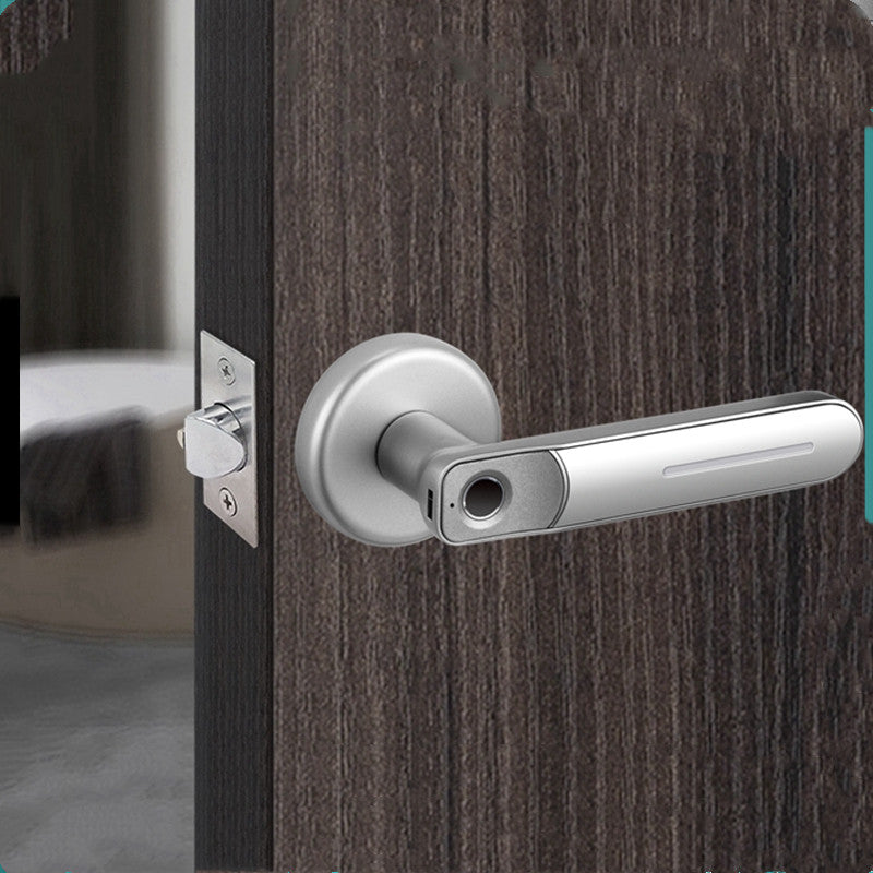 Indoor Fingerprint Lock Home Wooden Door Room